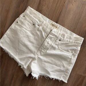 Madewell Women's White Denim Shorts